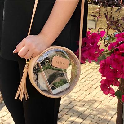 Jon Hart Designs Clear Luna Crossbody  Apparel & Accessories > Handbags > Cross-Body Handbags