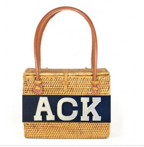  Emory Custom Embroidered Monogram Basket In Silver Thread  Apparel & Accessories > Handbags > Shoulder Bags