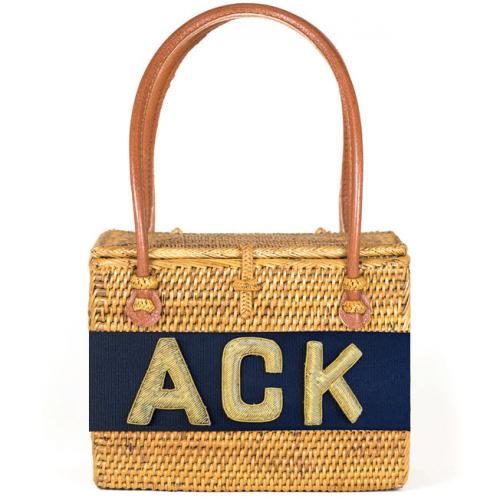 Lisi Lerch Emory Custom Embroidered Monogram Gold  Apparel & Accessories > Handbags > Shoulder Bags