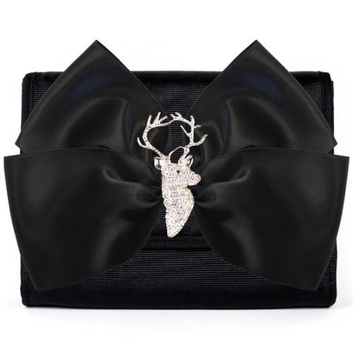 Lisi Lerch Eleanor Rhinestone Reindeer Bow Clutch Lisi Lerch Eleanor Rhinestone Reindeer BowClutch Apparel & Accessories > Handbags > Clutches & Special Occasion Bags