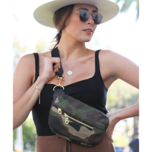 Boulevard Camo Franny Fanny Pack Monogrammed  Luggage & Bags > Fanny Packs