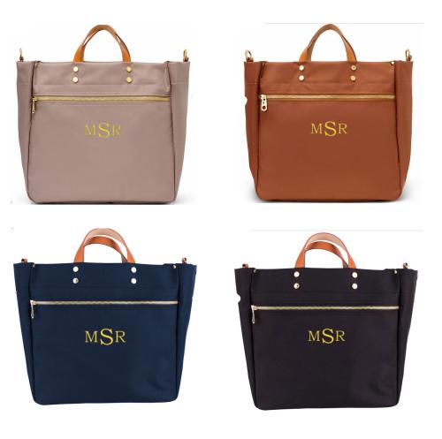 Boulevard Codie Nylon Tote Monogrammed  Apparel & Accessories > Handbags > Tote Handbags