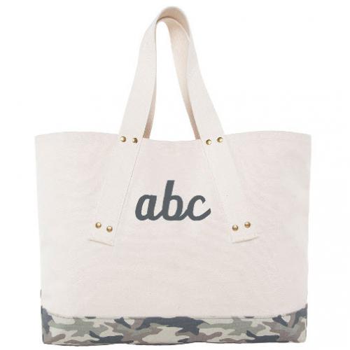 Monogrammed Grommet Tote  Apparel & Accessories > Handbags > Tote Handbags