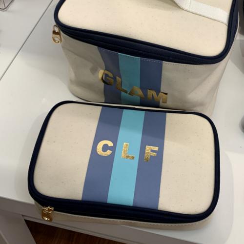 Megan Compact Canvas Train Case Personalized  Luggage & Bags > Train Cases