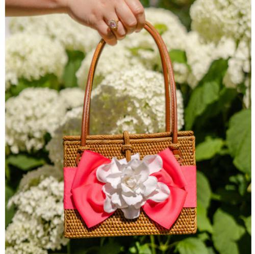 Lisi Lerch Emory Gardenia Basket  Apparel & Accessories > Handbags > Clutches & Special Occasion Bags