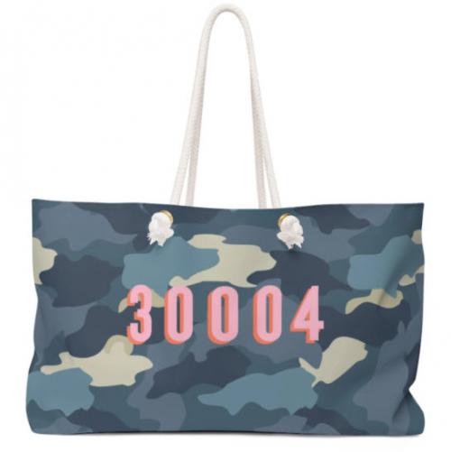 Clairebella Personalized Camo Blue Tote Clairebella Personalized Camo Blue Tote Apparel & Accessories > Handbags > Tote Handbags