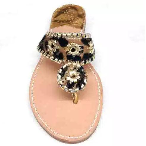 Palm Beach Classic Leopard Sandals  Apparel & Accessories > Shoes > Sandals > Thongs & Flip-Flops