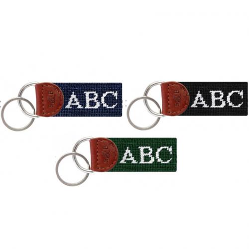 Smathers and Branson Monogrammed Needlepoint Key Fob  Luggage & Bags > Luggage Accessories > Keychains
