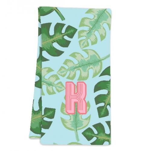 Clairebella Tropical Blue Hostess Towel  Home & Garden > Linens & Bedding > Towels