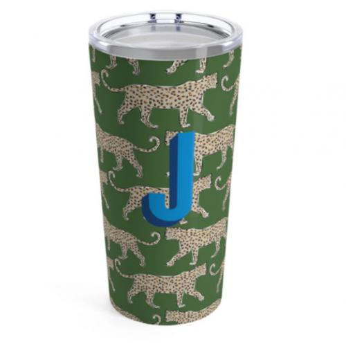 Clairebella Large Green Leopard Tumbler  Home & Garden > Kitchen & Dining > Tableware > Drinkware > Tumblers