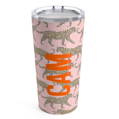 Clairebella Large Leopard Blush Tumbler  Home & Garden > Kitchen & Dining > Tableware > Drinkware > Tumblers