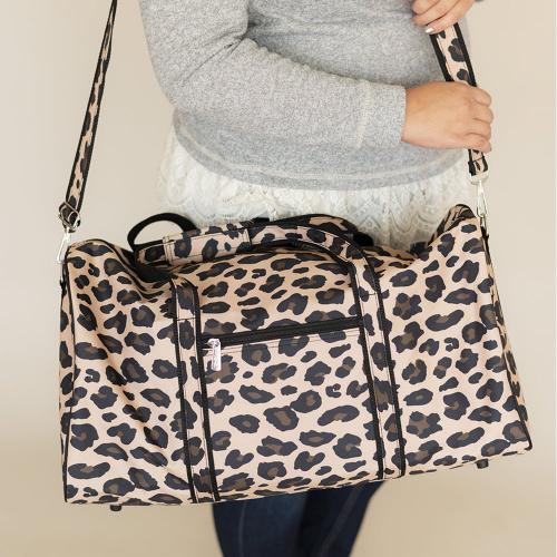 Monogrammed Leopard Duffel Bag  Luggage & Bags > Duffel Bags