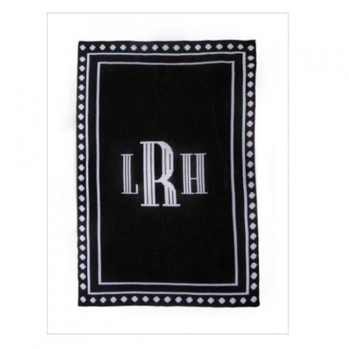 Debonair Monogrammed Blanket  Home & Garden > Linens & Bedding > Bedding > Blankets