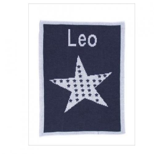 Star On Star Monogrammed Blanket  Home & Garden > Linens & Bedding > Bedding > Blankets