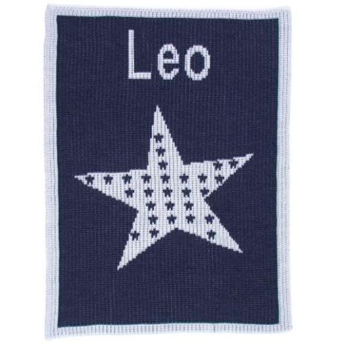 Star On Star Monogrammed Stroller Blanket  Home & Garden > Linens & Bedding > Bedding > Blankets