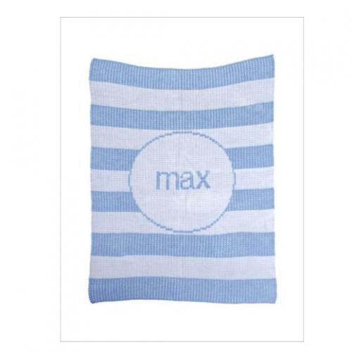 Modern Stripe Monogrammed Blanket  Home & Garden > Linens & Bedding > Bedding > Blankets