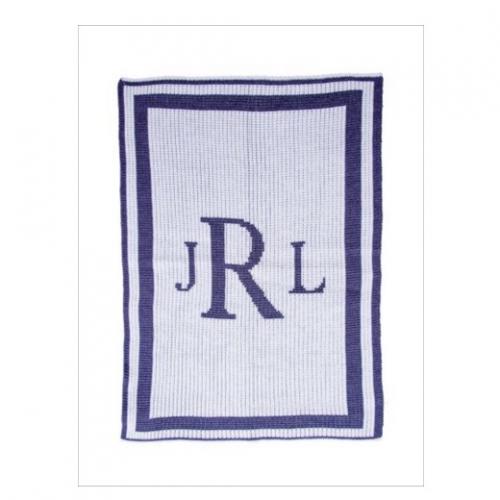 Classic Monogrammed Stroller Blanket  Home & Garden > Linens & Bedding > Bedding > Blankets