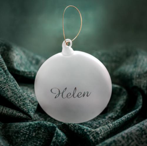 Personalized Flying Saucer Ornament  Home & Garden > Decor > Seasonal & Holiday Decorations > Holiday Ornaments