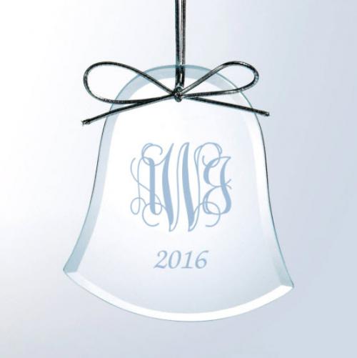 Personalized Flat Bell Ornament  Home & Garden > Decor > Seasonal & Holiday Decorations > Holiday Ornaments