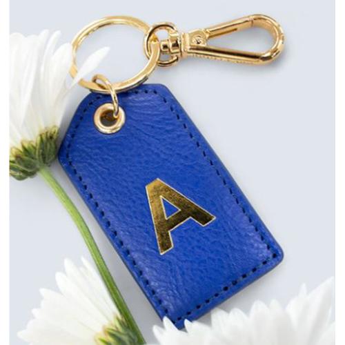 Cleo Leather Keychain Monogrammed  Luggage & Bags > Luggage Accessories > Keychains