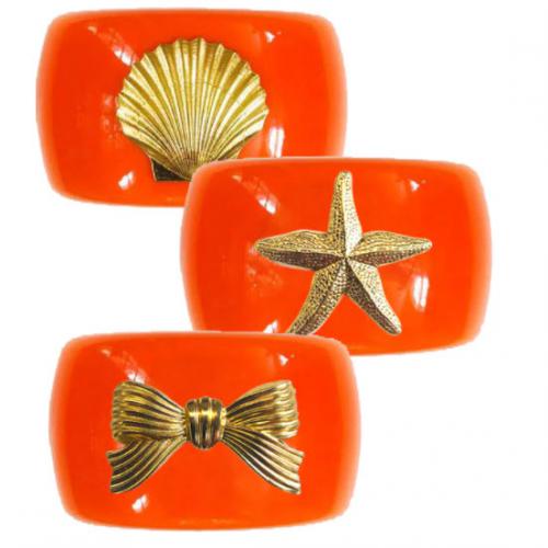 Lisi Lerch Large Orange Cuff  Apparel & Accessories > Jewelry > Bracelets