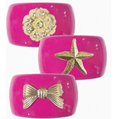 Lisi Lerch Large Cuff Hot Pink  Apparel & Accessories > Jewelry > Bracelets