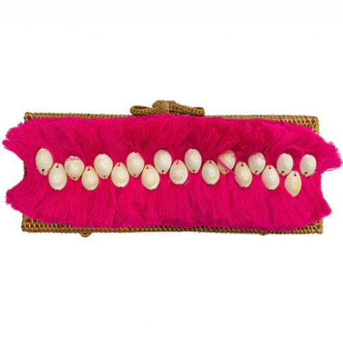 Lisi Lerch Colette Aloha Fringe Clutch  Apparel & Accessories > Handbags > Clutches & Special Occasion Bags