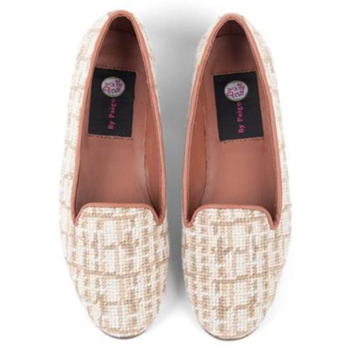 By Paige Tan Tweed Ladies Needlepoint Loafers  Apparel & Accessories > Shoes > Loafers