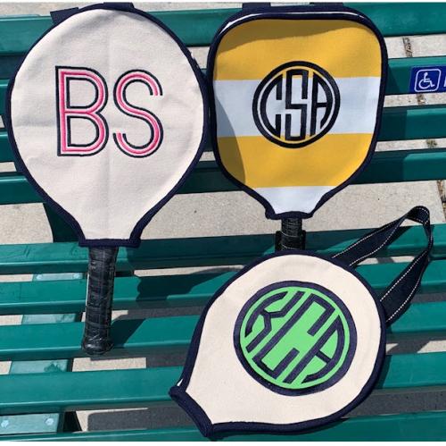 Queen Bea Monogrammed Pickle Ball Racquet Cover  Sporting Goods > Pickleball