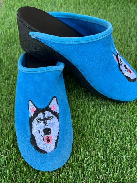 Custom Embroidered Clogs with Your Pet Portrait  Apparel & Accessories > Shoes