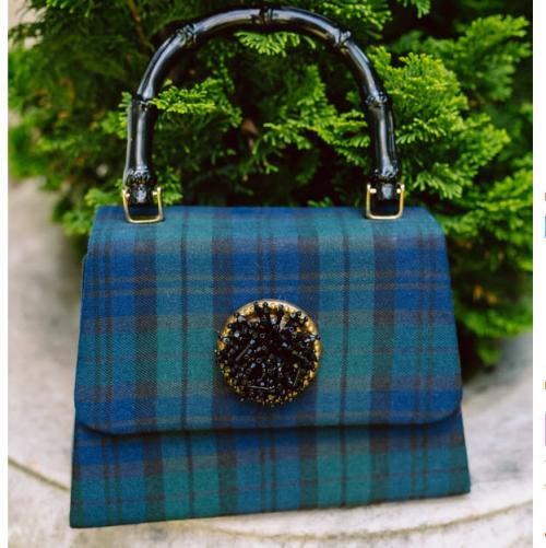 Lisi Lerch Lulu Black Watch Plaid Bag  Apparel & Accessories > Handbags > Clutches & Special Occasion Bags