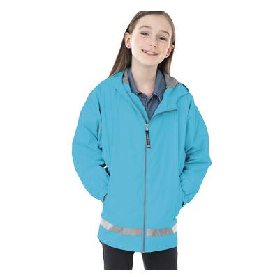Charles River Youth Rain Jacket  Apparel & Accessories > Clothing > Outerwear > Rain Gear > Raincoats