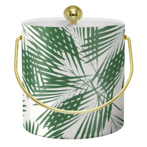 Clairebella Green Palm Leaves  Ice Bucket Clairebella Green Palm Leaves  Ice Bucket Home & Garden > Kitchen & Dining > Barware > Ice Buckets