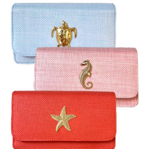 Lisi Lerch Ruby Straw Clutch   Apparel & Accessories > Handbags > Clutches & Special Occasion Bags