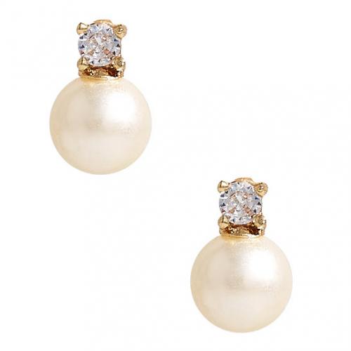 Lisi Lerch Carolyn Small Rhinestone and Pearl Earrings Lisi Lerch Carolyn Small Rhinestone and Pearl Earrings Apparel & Accessories > Jewelry > Earrings