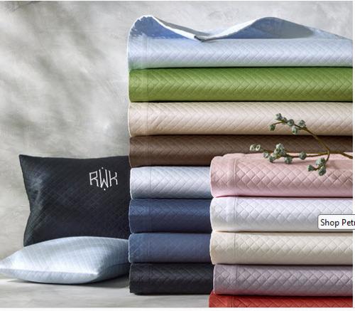Matouk Petra Matelasse Boudior Pillow Top 3 Inch Monogram  Home & Garden > Linens & Bedding > Bedding > Quilts & Quilt Sets