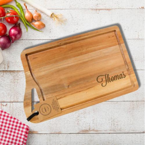 Personalized Acacia Cheese Board with Juice Groove Personalized Acacia Cheese Board with Juice Groove Home & Garden > Kitchen & Dining > Kitchen Tools & Utensils > Cutting Boards