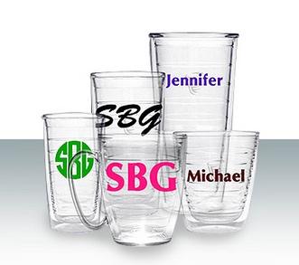 Tervis Tumblers In Sets of Four  monogram Home & Garden > Kitchen & Dining > Tableware > Drinkware > Tumblers