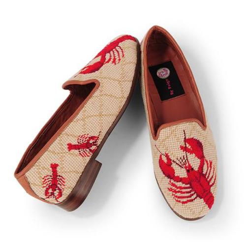 By Paige Ladies Red Lobster Needlepoint Loafers    Apparel & Accessories > Shoes > Loafers