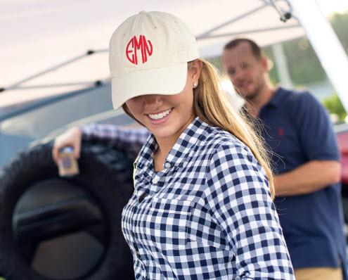 Monogrammed Baseball Hat in Many Colors  Apparel & Accessories > Clothing Accessories > Hats > Caps > Baseball Caps