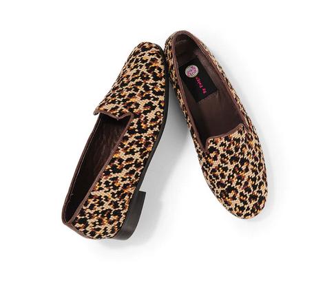 By Paige Mini Leopard Print Ladies Needlepoint Loafers  Apparel & Accessories > Shoes > Loafers