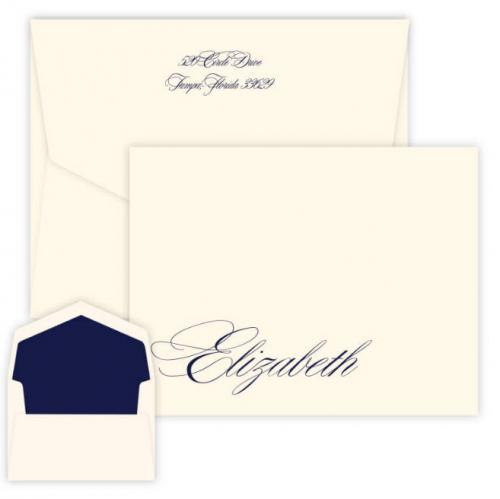 Embossed Graphics Personalized Impression Raised Ink Foldover Note   Office Supplies > General Supplies > Paper Products > Stationery