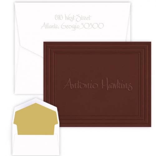 Personalized California Framed Embossed Foldover Note with Name  Office Supplies > General Supplies > Paper Products > Stationery