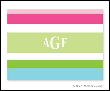 Boatman Geller Personalized Preppy Foldover Notes  Office Supplies > General Supplies > Paper Products > Stationery