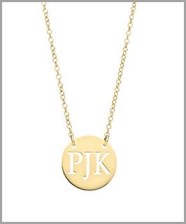 Large 14 kt. Gold Hand Pierced Initial Pendant Large 14 kt. Gold Initial Pendant Apparel & Accessories > Jewelry > Necklaces