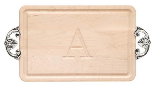 Personalized Cutting Board With Classic Handles 12" x 18"  Home & Garden > Kitchen & Dining > Kitchen Tools & Utensils > Cutting Boards