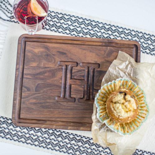 The Muffin Man Personalized Cutting Board Walnut Wood   Home & Garden > Kitchen & Dining > Kitchen Tools & Utensils > Cutting Boards