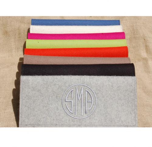  Monogrammed Felt Clutch Bag  Apparel & Accessories > Handbags > Clutches & Special Occasion Bags