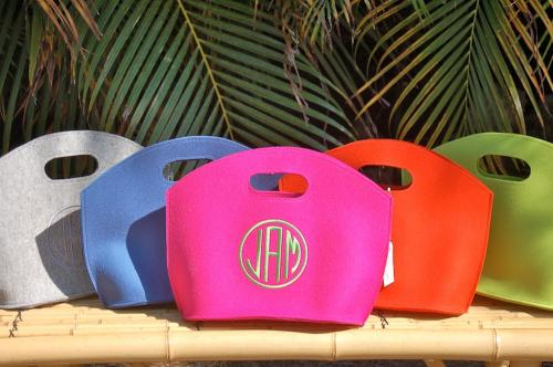 Queen Bea Monogrammed Felt GG Bag  Apparel & Accessories > Handbags > Tote Handbags
