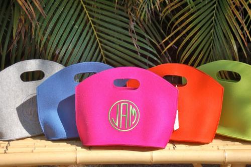 Queen Bea Monogrammed Felt GG Bag  Apparel & Accessories > Handbags > Tote Handbags